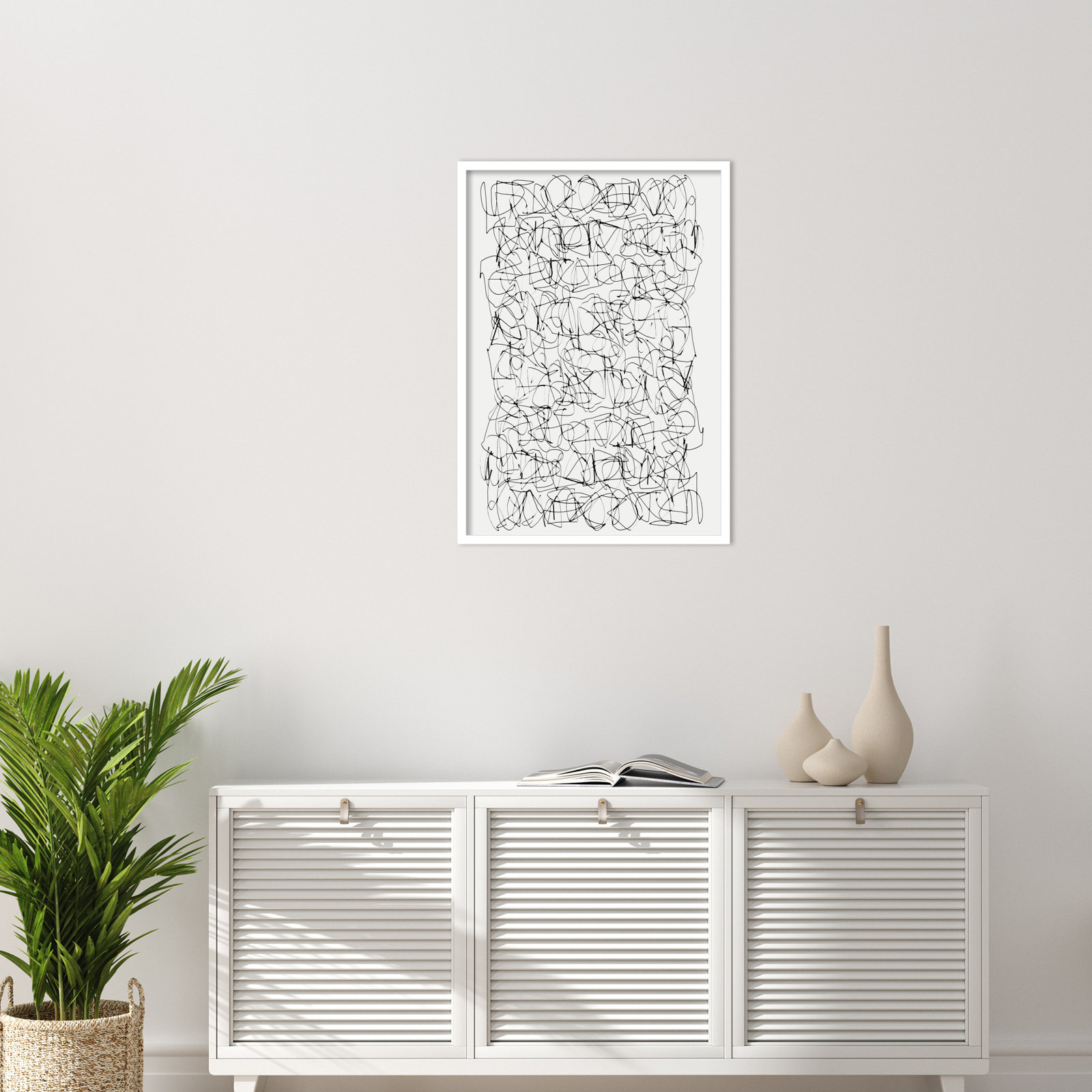 Circuitry by Dan Hobday, 33" H X 24" W, White