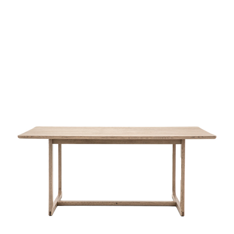Absalat Oak Solid Wood Base Dining Table