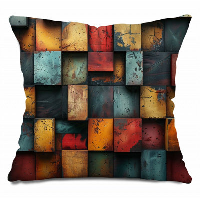 Coussin abstrait, sergé de coton Art