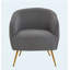 Fauteuil d'appoint en velours côtelé-644719285