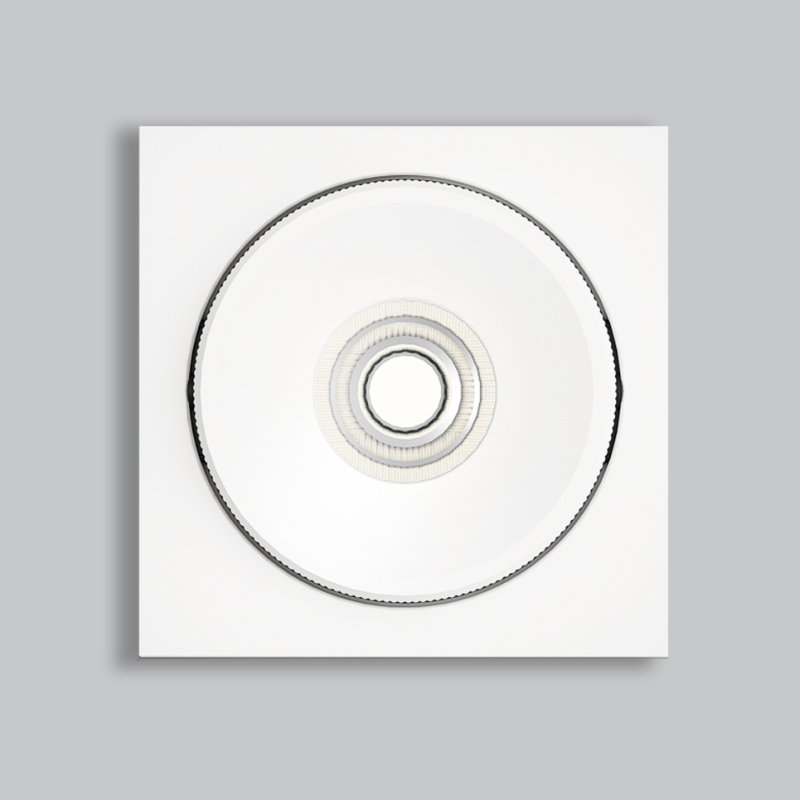 Marc Square White Aluminum 10W LED Recessed Ceiling Light