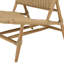 Set Of 2 Teak Synthetic Garden Lounge Armchairs. Relief
