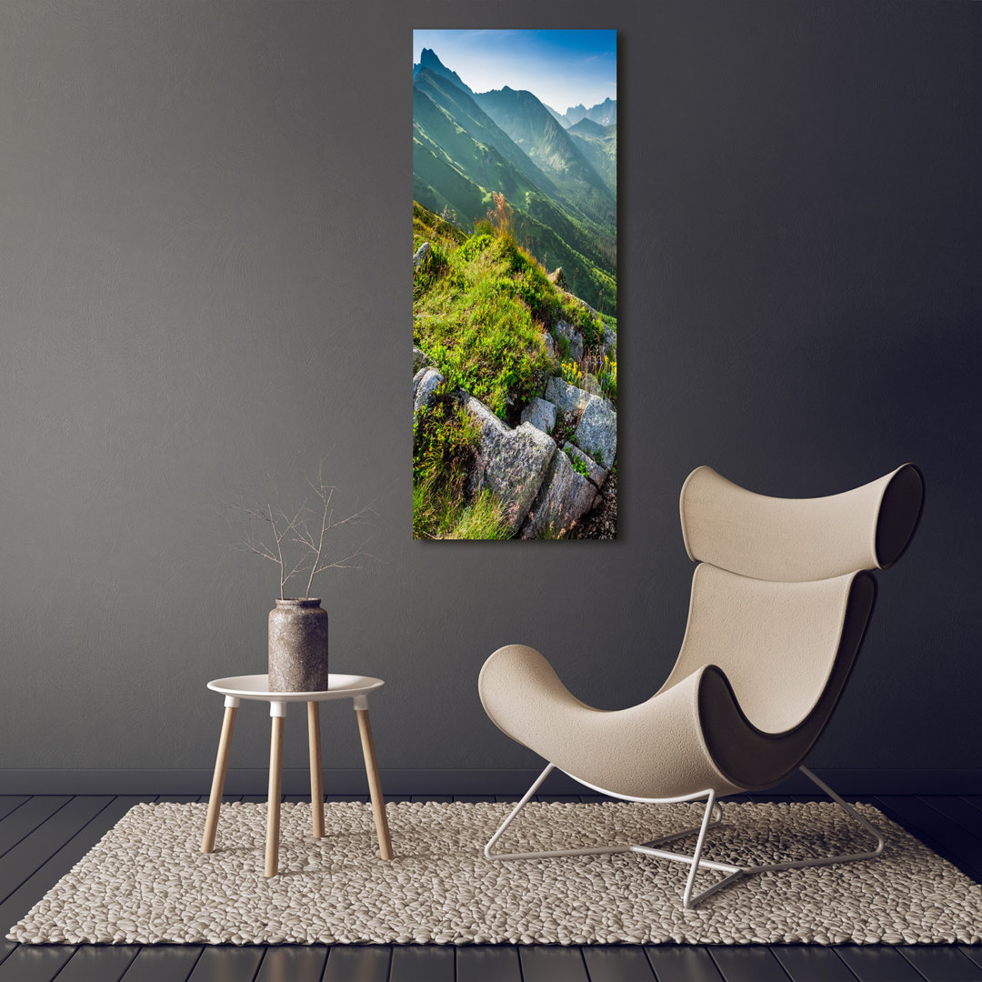 Berge im Sommer - Kunstdrucke auf Leinwand