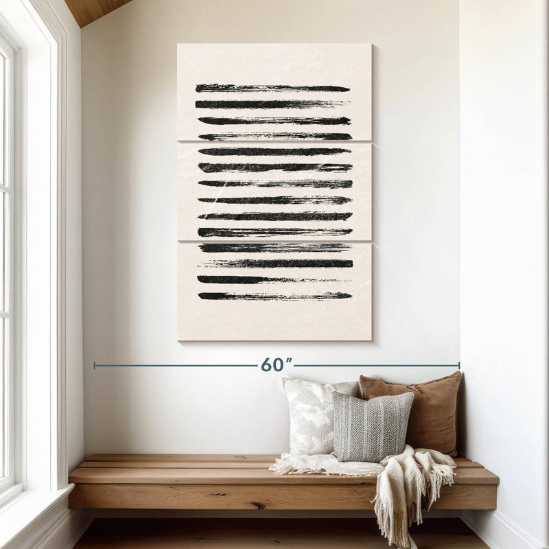 Avery Black Lines, 50" H x 32" W