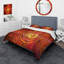 Ensemble de housse de couette Spiral Bright Fractal Geometric IV - Modern - microfibre de polyester-66399239