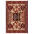 Jateen Collection Digital Print Cotton-Polyester Blend Red Beige Rug-1488857324