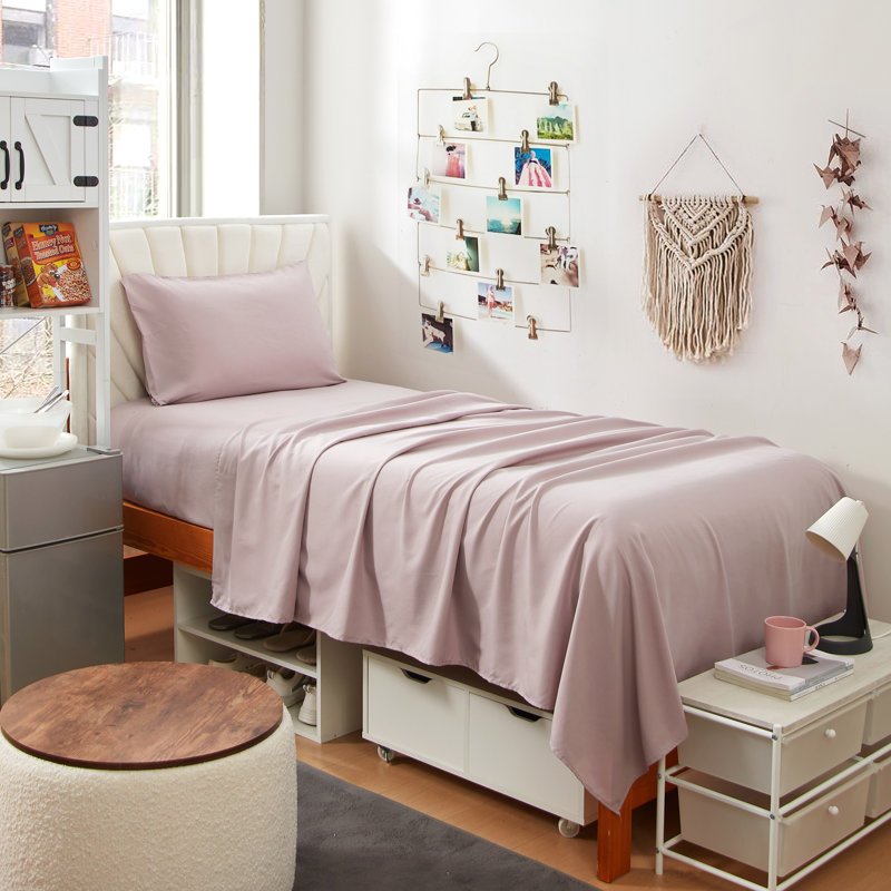 Ensemble de draps double TG, Glace violette