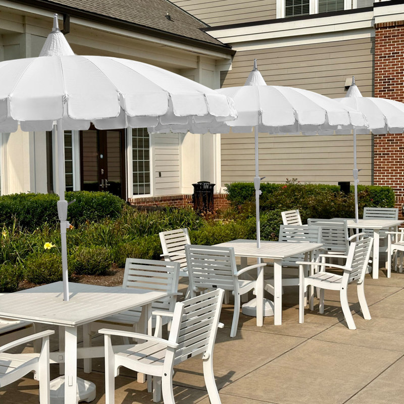 Parasol d'extérieur 8 pi, Blanc