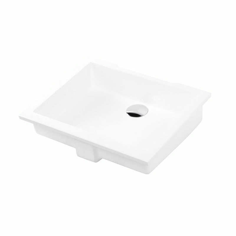 Kubista 19.5'' L Bathroom Sink, Matte White