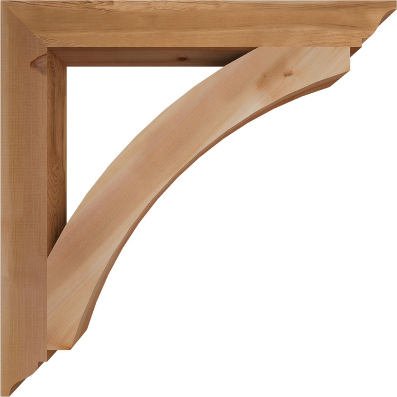 Thorton Traditional Bracket, 34"H x 3.5"W x 34"D, Western Red Cedar (Smooth)