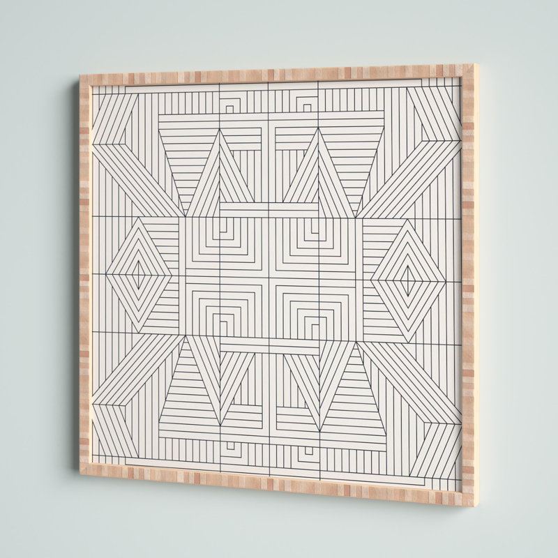 " Line Mandala " by Holli Zollinger, 20" H x 20" W x 1" D
