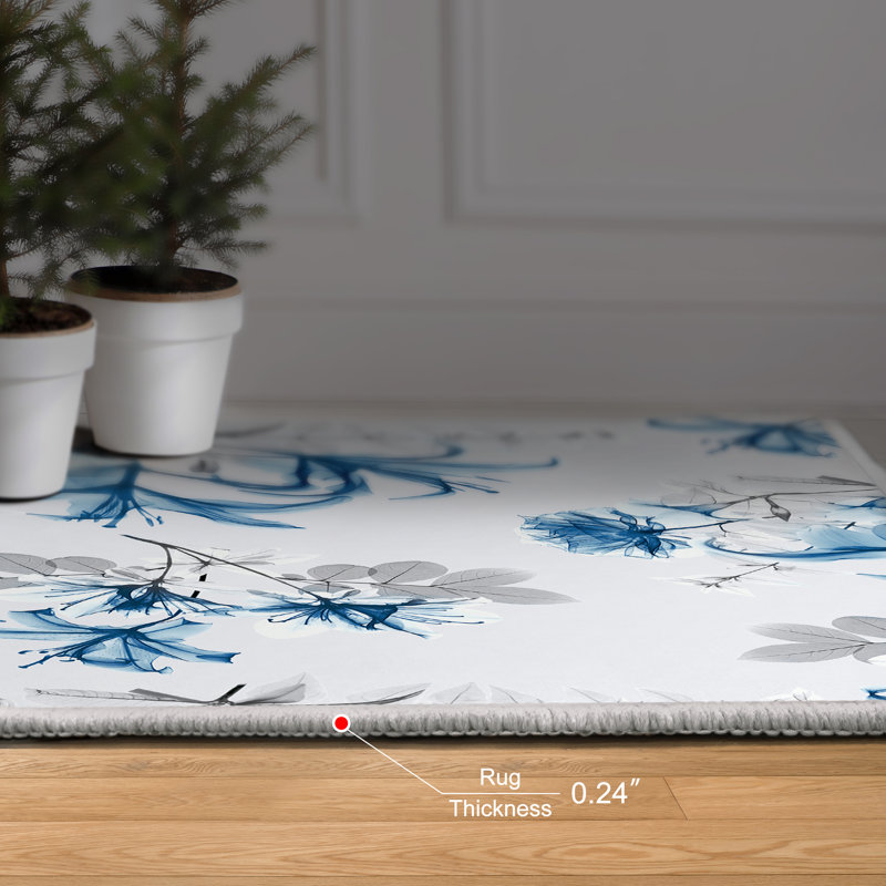 Tapis rectangulaire Dree avec envers antidérapant, Rectangle 7 pi 6 po x 10 pi 4 po