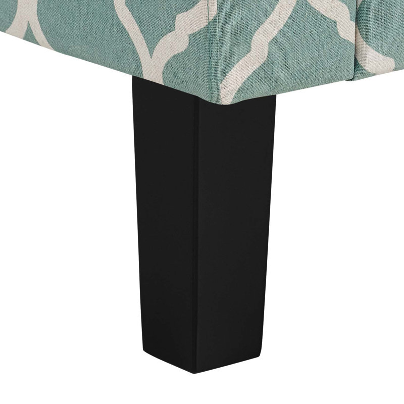 Fauteuil demi-tonneau Swarthout, Treillis écume de mer
