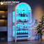 5-Tier Arched Display Cabinet with Glass Doors and RGB Lights for Trophy, Collectibles-242799231