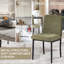 Chaise de salle à manger moderne avec pieds en métal-722332352-734609461