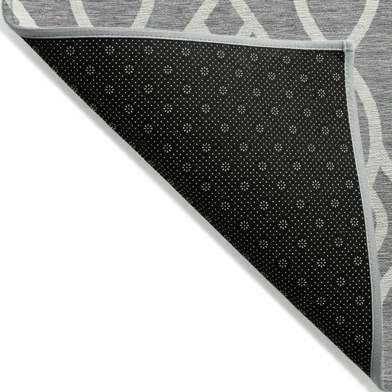 Tapis intérieur / extérieur mâle avec envers antidérapant, Rond 8 pi