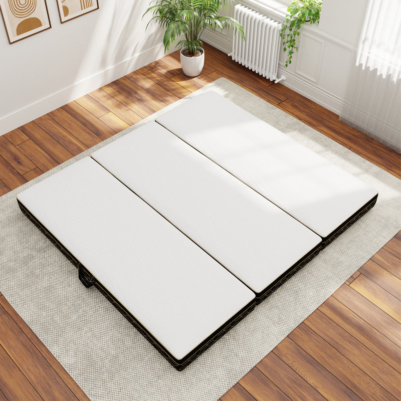 Alwyn Home Tri-fold 6'' Memory Foam Mattress, Portable Folding Murphy Bed Mattress with Washable Cover, Twin