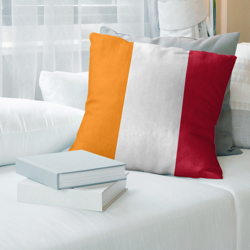 Housse de coussin, 20 po x 20 po, Blanc, Faux lin