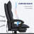 Executive Massage Chair with Heat, 155° Reclining Office Chair with Footrest, Ergonomic Desk Chair-1436975314