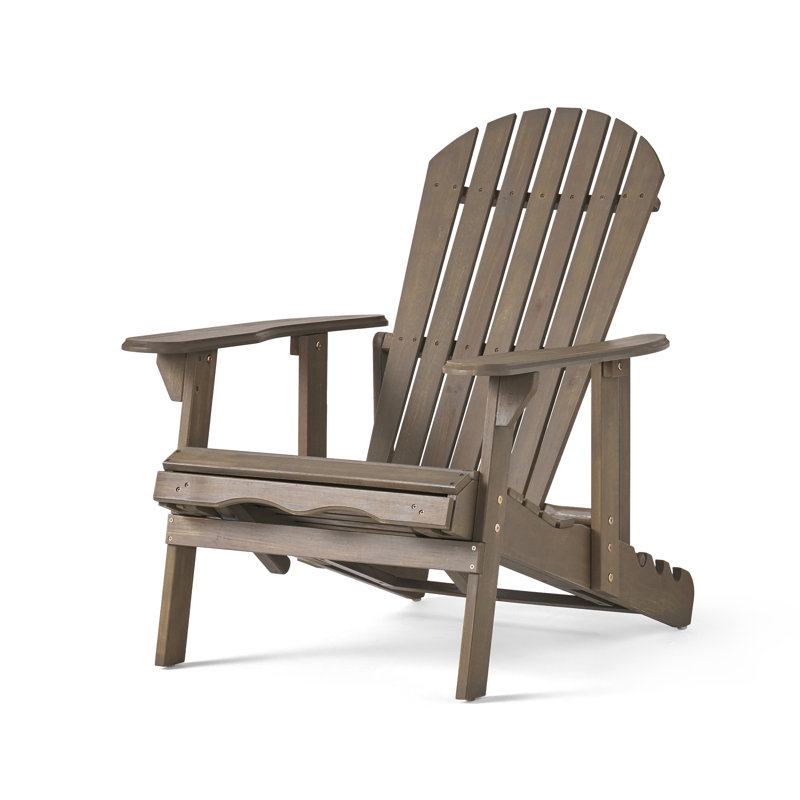 Pepe Solid Wood Adirondack Chair, Grey