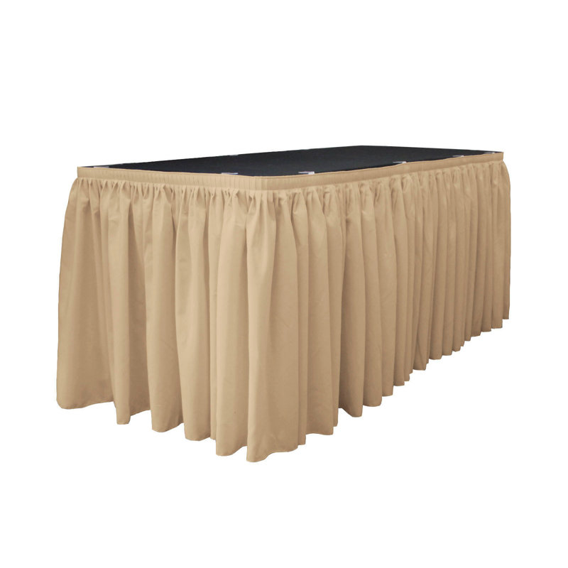Table Skirt, Khaki, 204" L x 29" W