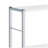 White And Chrome 4-Tier Rectangular Bookshelf-2040801228