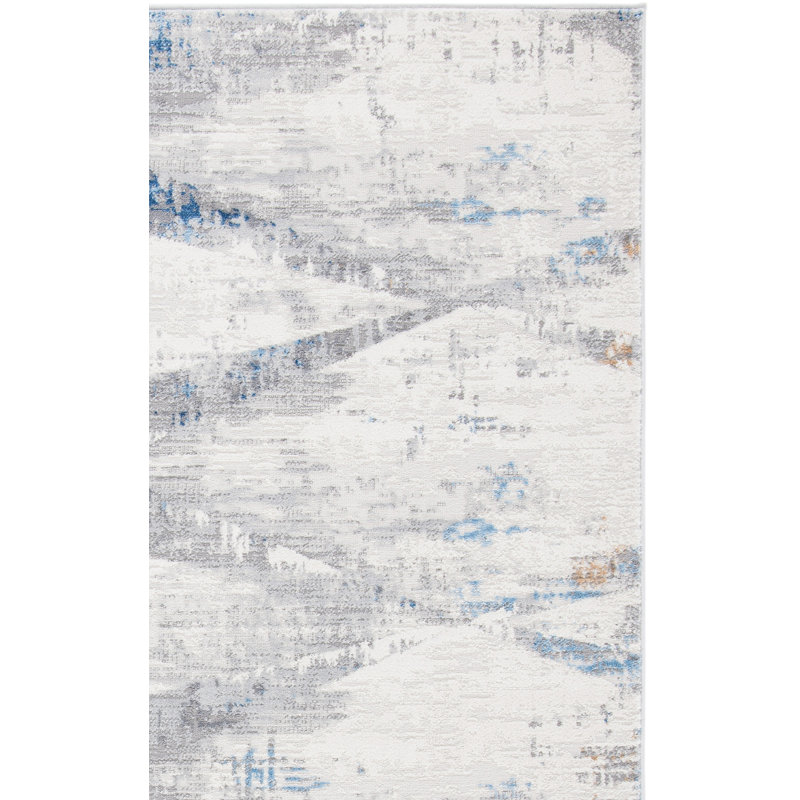 Amelia Cotton Geometric Rug, Square 6'7"