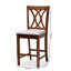 Upholstered Counter Stool with Solid Wood Frame-657834517-657834504-657834505