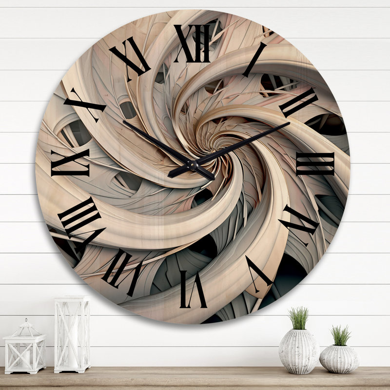 Horloge murale en bois massif Kentrel, Très grand