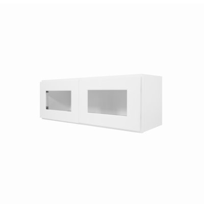 30" x 12" x 12"Easy to Assemble Wall Cabinet Glass NOT Included