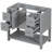 36" Bathroom Vanity, Solid Wood & Blend. 4 Drawers, 2 Doors With . Copious Vanity Area. Painted Appearance. Smooth Slide Rails. Adjustable Hinges. Grey. Freestanding Storage , , Drawers Doors, Grey-1091689662