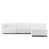 100 % polyester blanc est en rupture de stock
