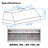 Akicon 48" 1200 CFM Ducted Insert Range Hood with 4-Speed Fan, 3 Led Lights, Baffle Filter