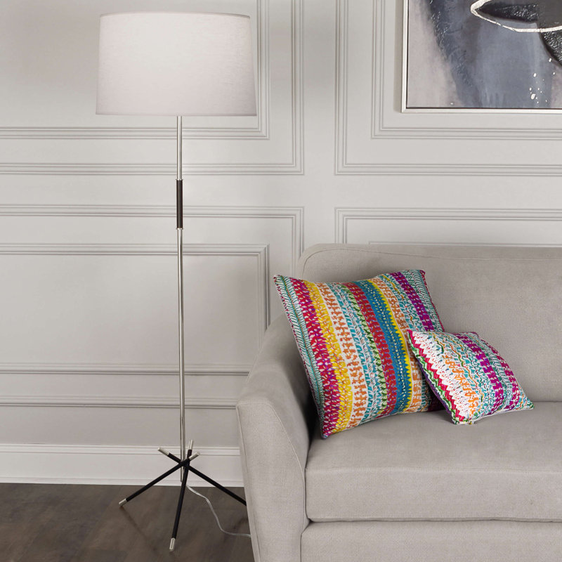 Lampe sur pied 63 po Thatcher, Accents laiton moderne