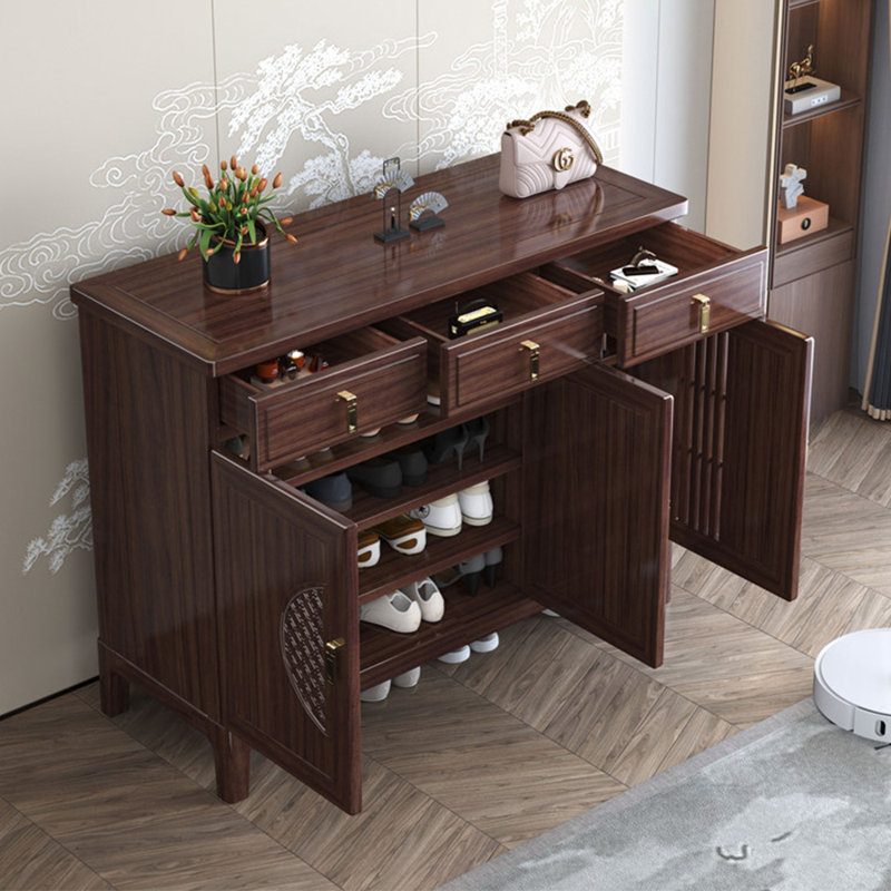 Classical Chinese style storage shoe cabinet
