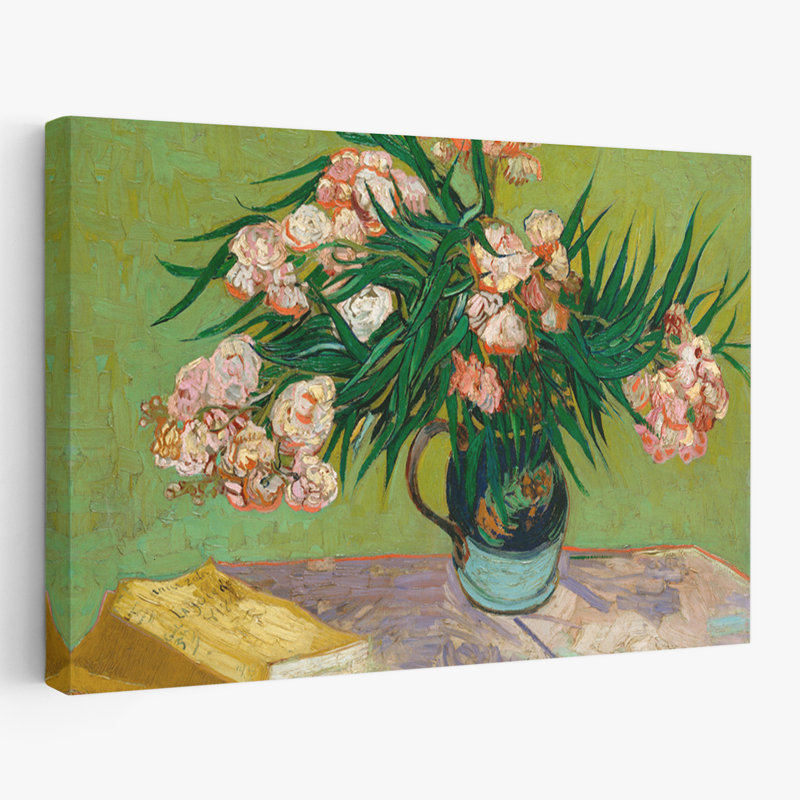 Oleanders, 1888 - Floral and Still Life Museum, art postimpressionniste, H 32 po x l 48 po