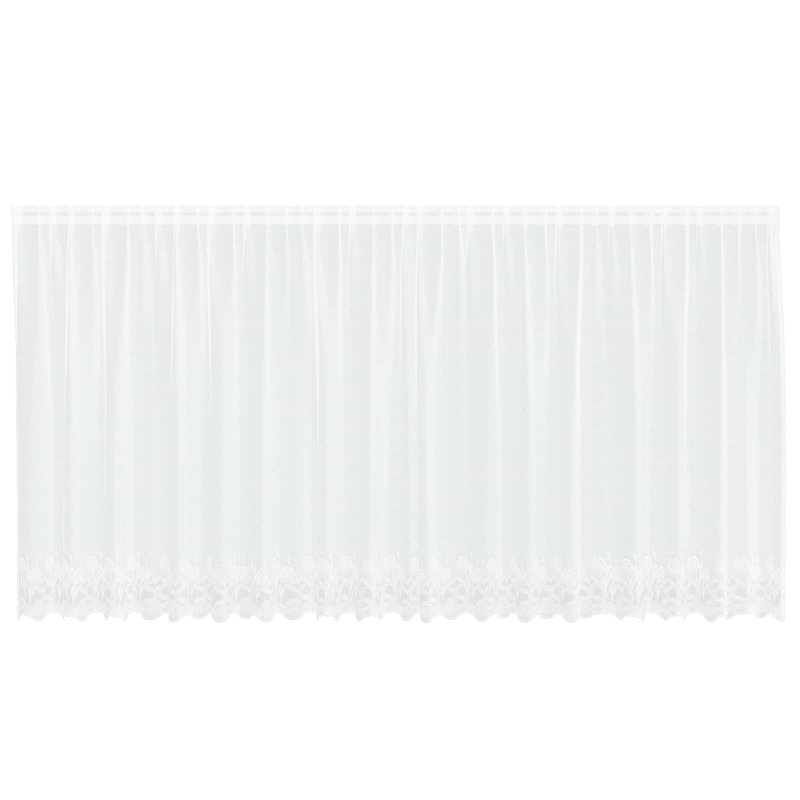 Curtains With Curtains White Polyester, 500cm Width x 180cm Drop