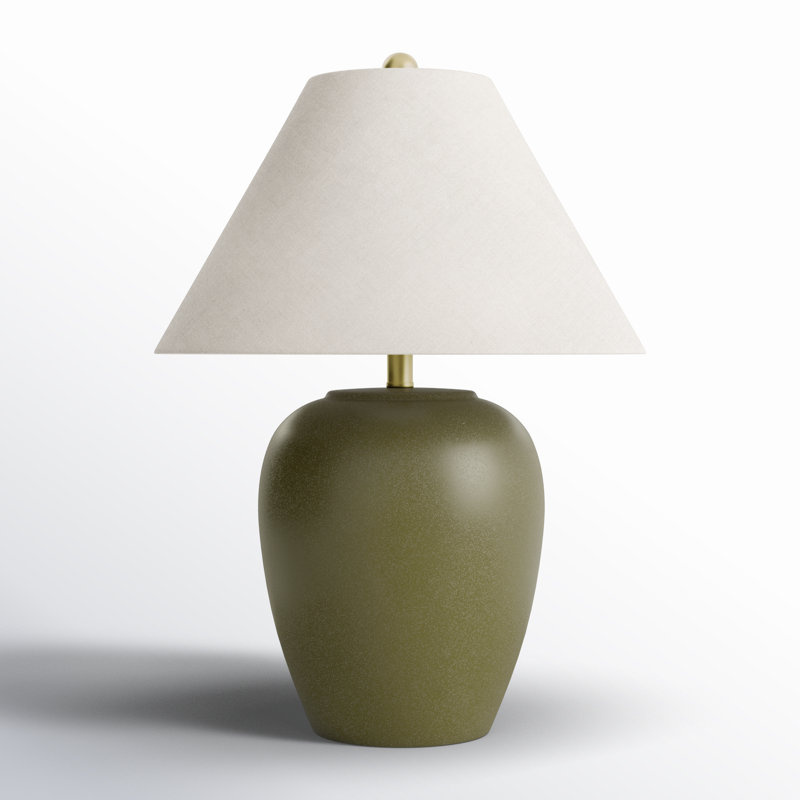 Eustacia Ceramic Table Lamp, Green