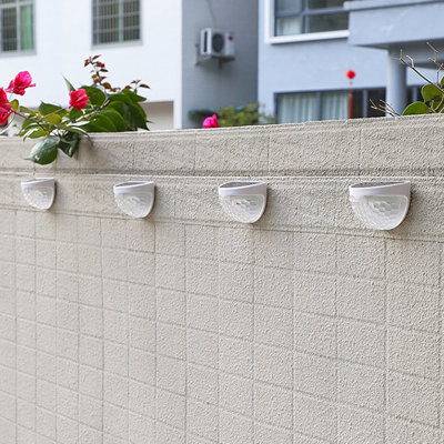 White Solar Powered Integrated LED Step Light