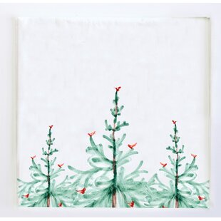 RockFlowerPaper Kitchen Tea Towel Christmas Holly Red Green 100