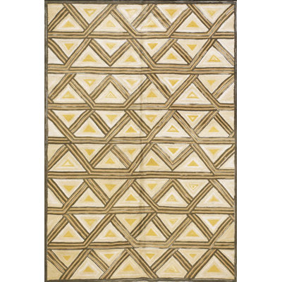Flatweave Wool Geometric Area Rug