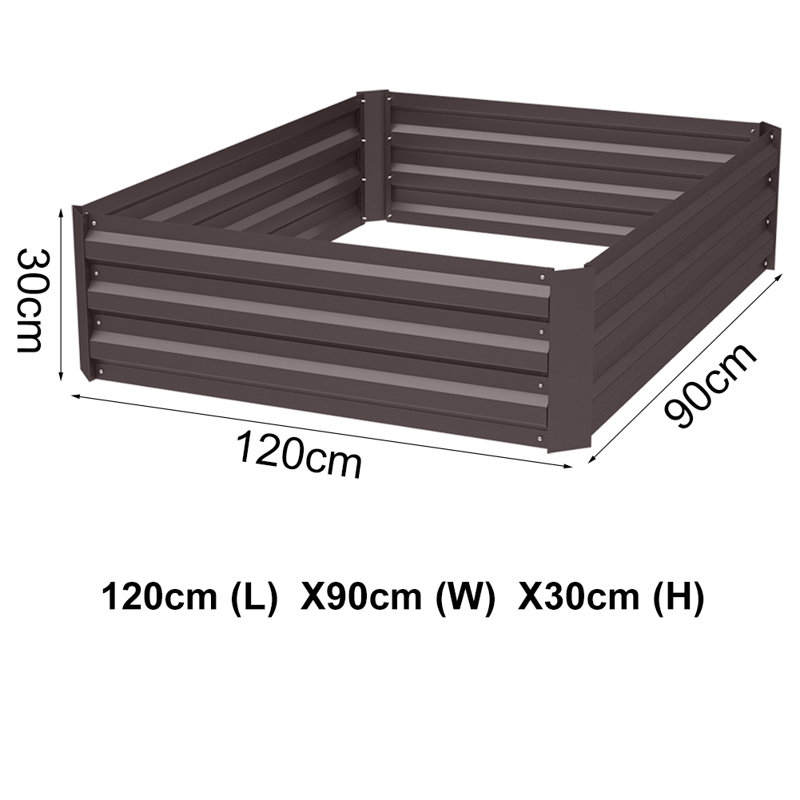 Metal Planter Box, 120cm H x 90cm W x 30cm D