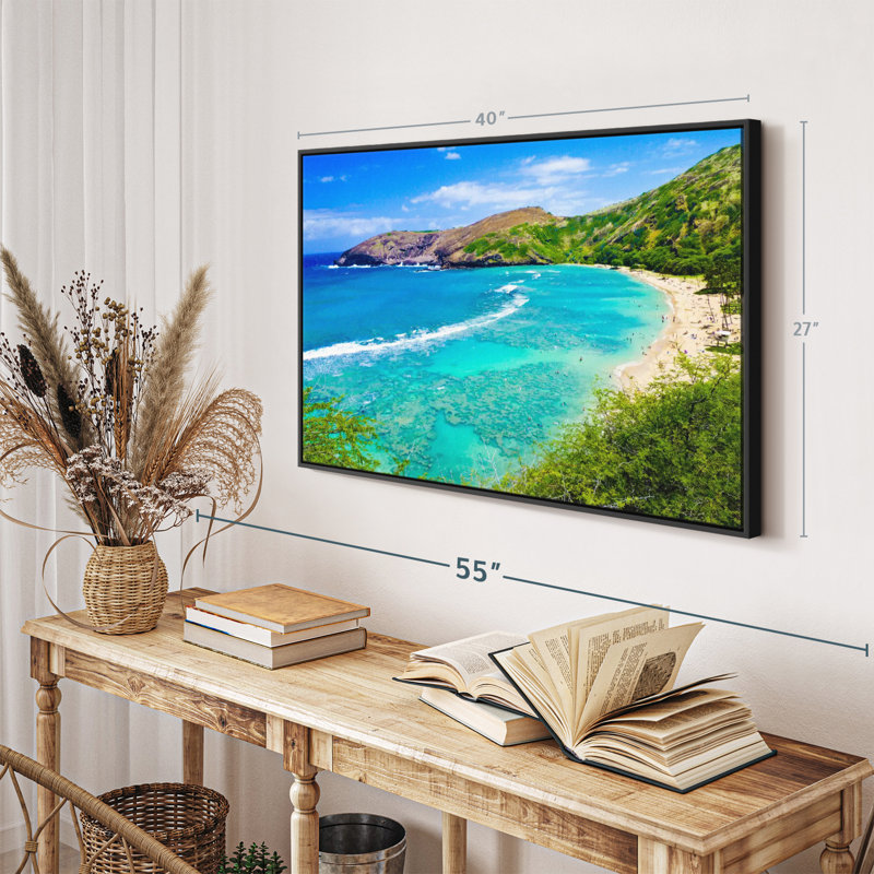 Impression sur toile Snorkel Bay Oahu, H 27 po x l 40 po