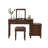 59.06"American-style brown solid wood dressing table with flip-up mirror