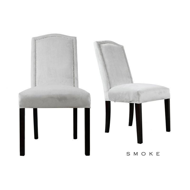 Kedarnath 17'' H Upholstered Dining Chair, Smoke - off White