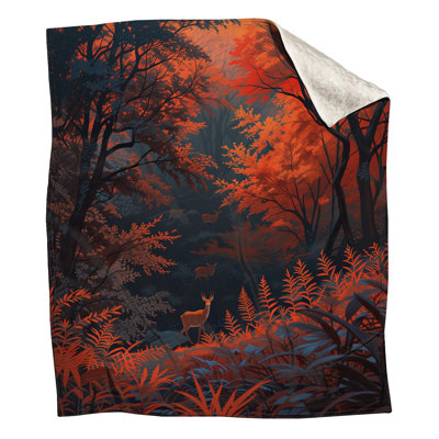 Couvertures de cerf Autumn Forest