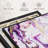 Abstrait "Reproduction sur toile abstraite mauve suminagashi"-101457425