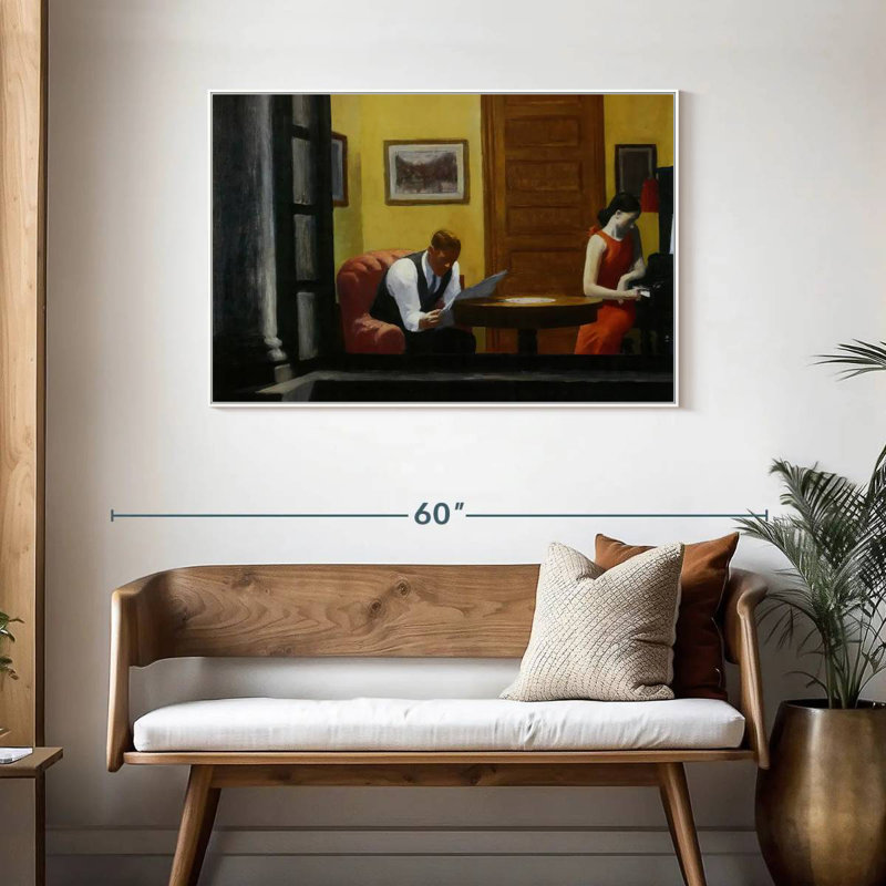 Room In New York, Floating Frame White, 43" X 29"