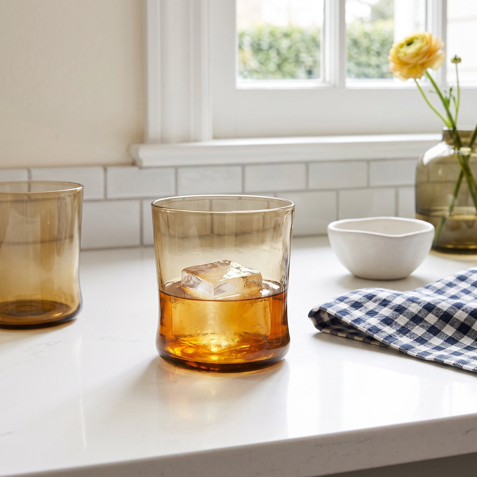 Indented Drinking Glass