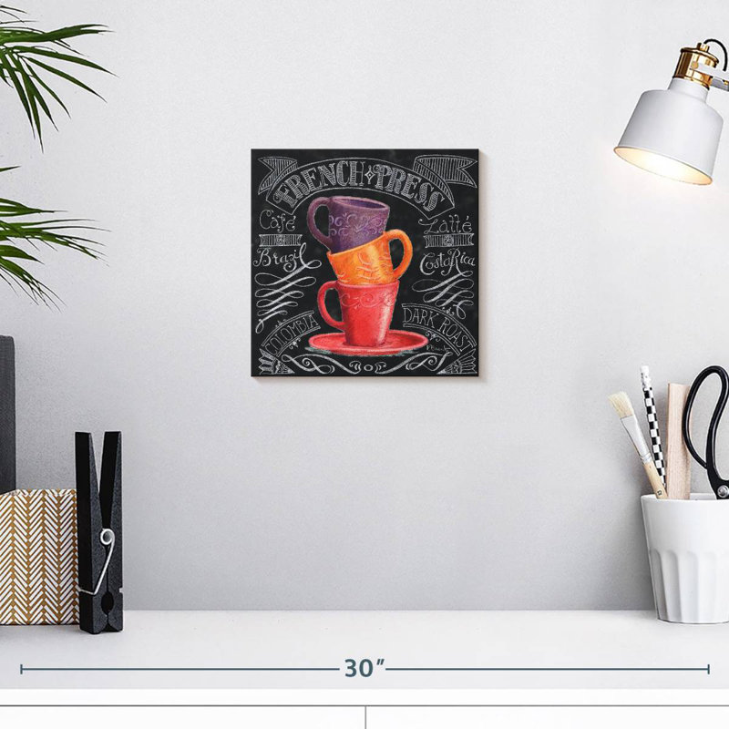 Tableau noir Yarlin Coffee II, H 10 po x l 10 po